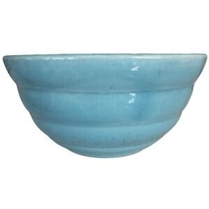 VINTAGE Bauer Turquoise #24 Beehive Mixing Bowl